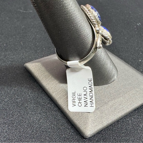 Sterling Silver and Lapis Lazuli Native American Ring - Picture 4 of 5